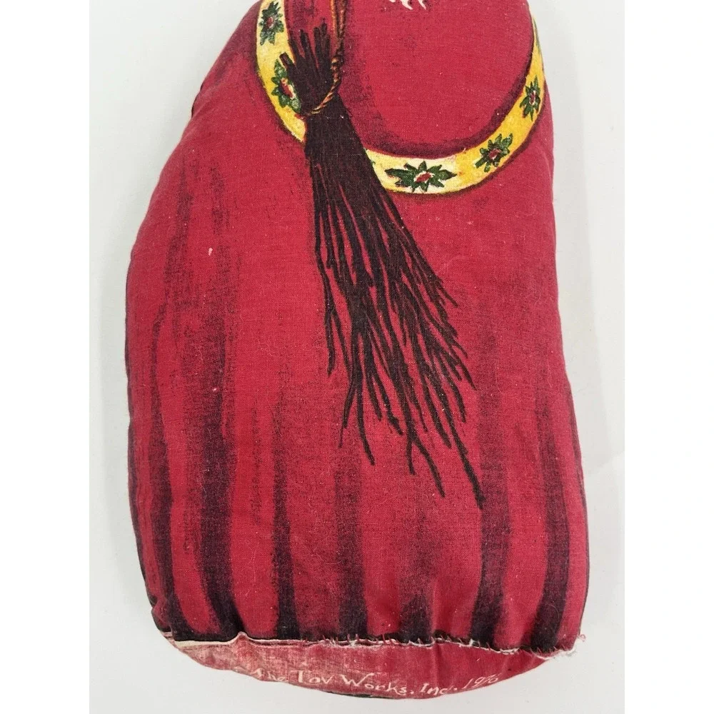 Vintage 1976 Dutch Sinterklaas Santa Pillow By Hudson Talbot The Toy Works 14 in